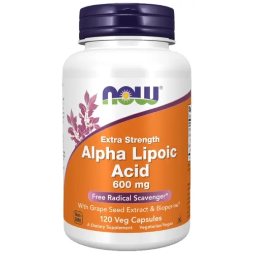 Alpha Lipoic Acid 600 mg / Extra Strength (120 дози) / 120 капсули - NOW Foods