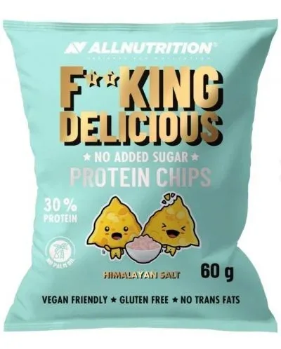 Fitking Delicious Protein Chips, хималайска сол, 60 g, AllNutrition - AllNutrition