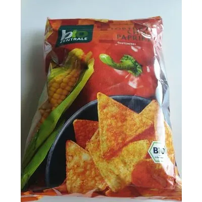 Чипс от тортила с царевица и паприка / Tortilla Chips Corn & Paprika - Bio zentrale