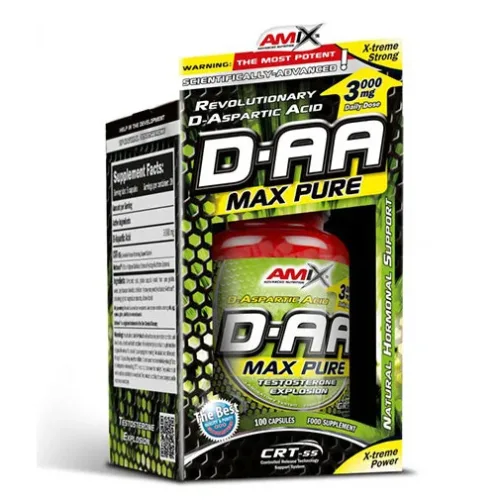 D-AA /D-Aspartic Acid/ 100 Caps. (20 дози) - Amix