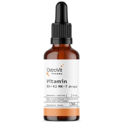Vitamin D3 + K2 MK-7 Drops / 30 мл, 1044 дози - OstroVit