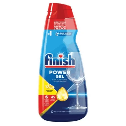 Гел за съдомиялни Finish Power gel Lemon 900мл. - Finish