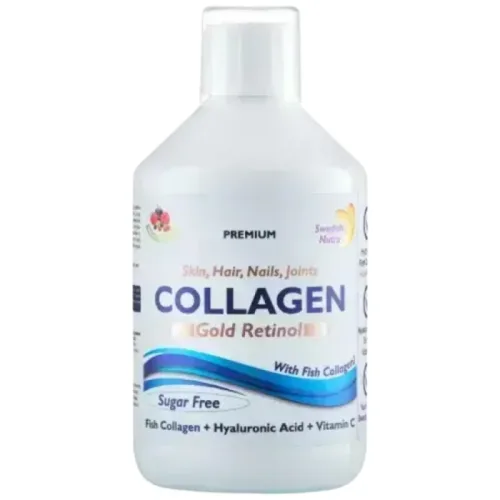 Fish Collagen 12500 mg Gold Retinol / 500 мл, 20 дози - Swedish Nutra