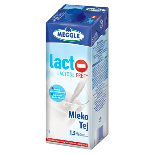 Прясно мляко без лактоза 1,5% Meggle 1л. - Meggle