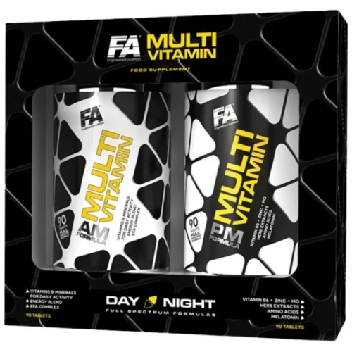 Multivitamin AM & PM Formula (30 дози) / 2 x 90 Таблетки - FA Nutrition