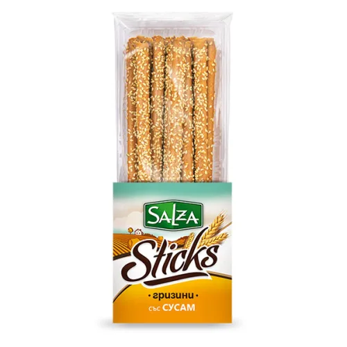 Гризини стикс със сусам Salza 190гр.