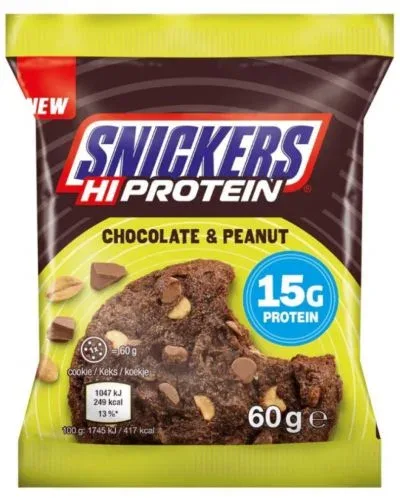Snickers Hi Protein, шоколад с фъстъци, 60 g, Mars Protein - Mars Protein
