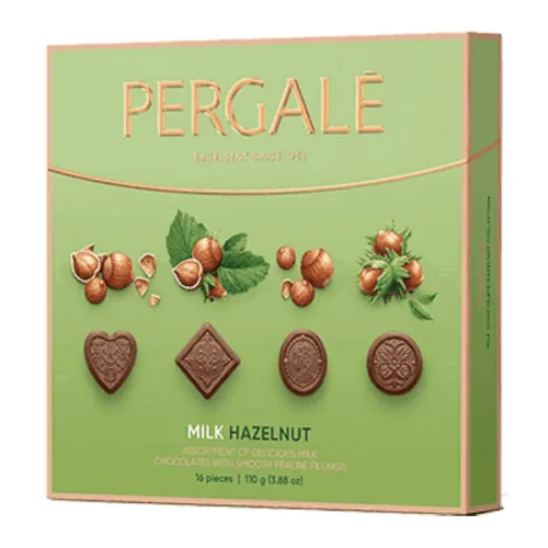 Бонбони Pergale мляко и лешник 110гр.