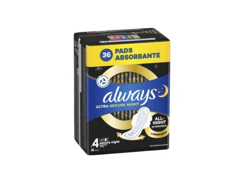 Дамски Превръзки Always Ultra Secure Night Giga Pack 36бр