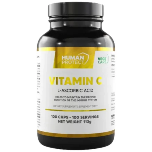 Vitamin C 1000 mg / 100 капсули, 100 дози - Human Protect