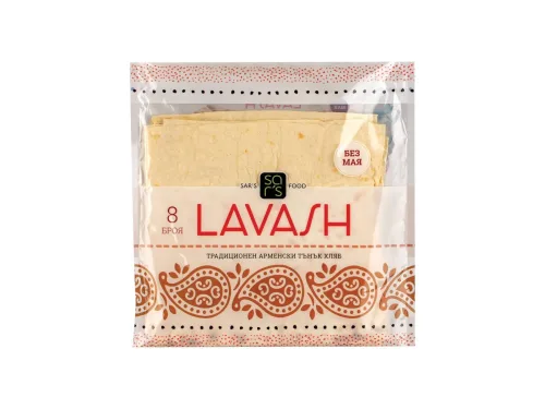 Хляб Лаваш 8бр 320гр Сарс Фуудс