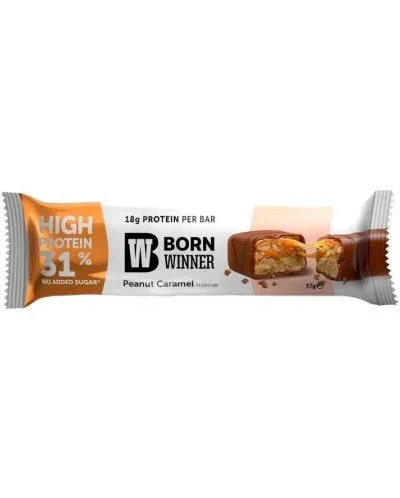 Deluxe Protein Bar, Фъстъци и карамел, 57 g, Born Winner - Born Winner