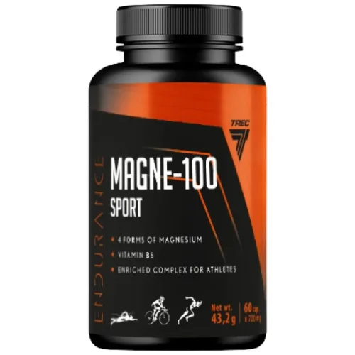 Magne 100 Sport Endurance | Enriched Magnesium Complex / 60 капсули, 30 дози - Trec Nutrition