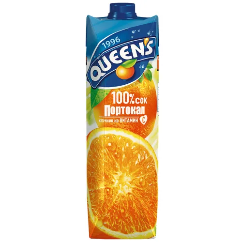 Сок от Портокал 100% "Queen's" 1л. - Queen's