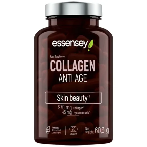 Collagen Anti Age | with Vitamin C & Hyaluronic Acid / 90 капсули, 45 дози - Essensey