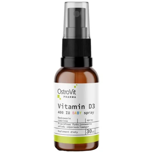 Vitamin D3 400 IU | Baby Spray / 30 мл, 303 дози - OstroVit
