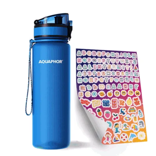 Бутилка Сити филтрираща Синя Aquaphor 500мл. - Aquaphor