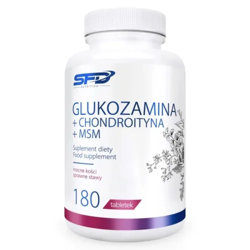 Glucosamine + Chondroitin + MSM - Глюкозамин Хондроитин МСМ, Разфасовка 180 tabs - SFD