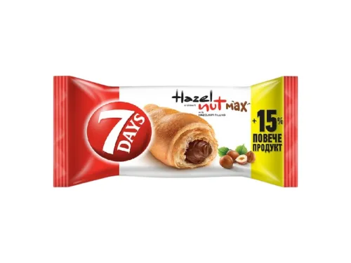Кроасан 7 Days Макс Крем Лешник 92гр