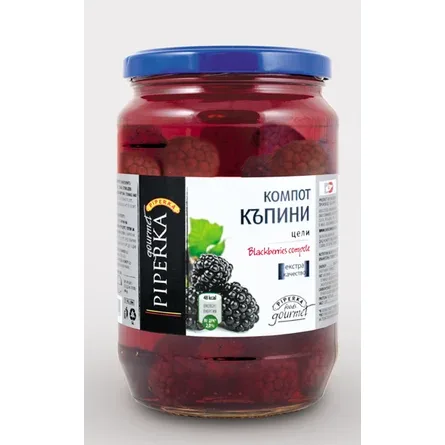 Компот от къпини Piperka 680гр. - Piperka