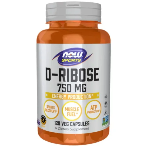 D-Ribose 750 mg (20 дози) / 120 капсули - NOW Foods