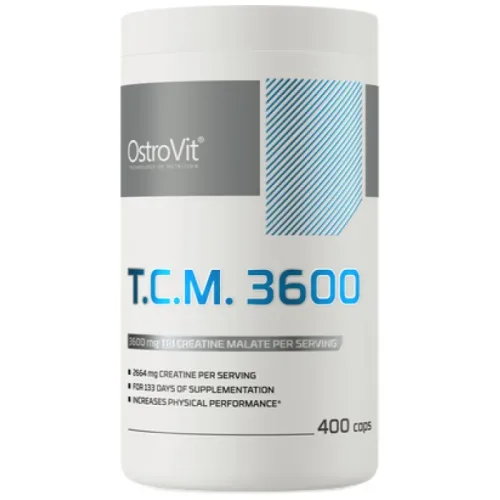 Tri Creatine Malate / TCM 1200 mg / 400 капсули, 100 дози - OstroVit