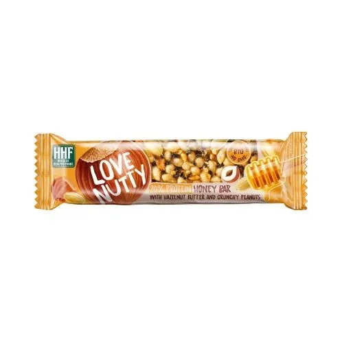 Протеинов меден бар с лешников тахан и фъстъци, 40 g, Love Nutty - Love Nutty