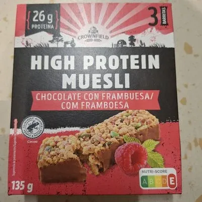 Мюсли барове с високо съдържание на протеин - Шоколад и малини / High Protein Musli Bars - Choco-Raspberry - Crownfield