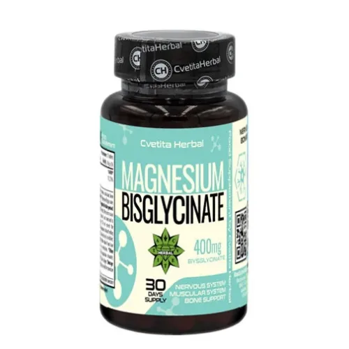 Magnesium Bisglycinate 400 mg / 30 Tabs (30 дози) - Cvetita Herbal