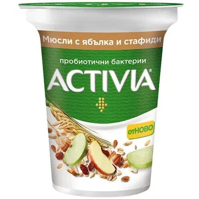 Aktivia мюсли с ябълка и стафиди - Activia