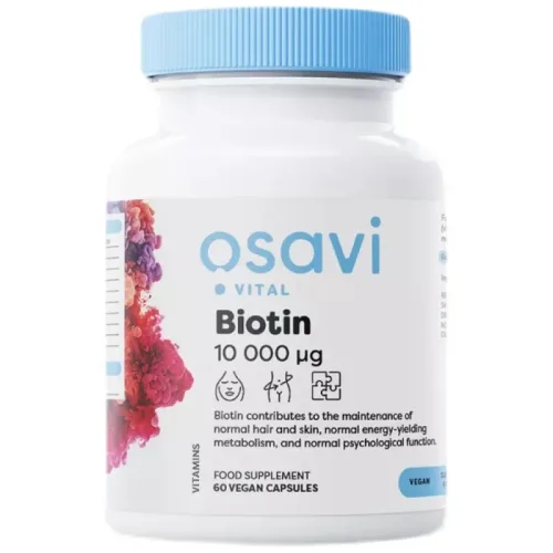 Biotin 10 000 mcg / 60 капсули, 60 дози - Osavi