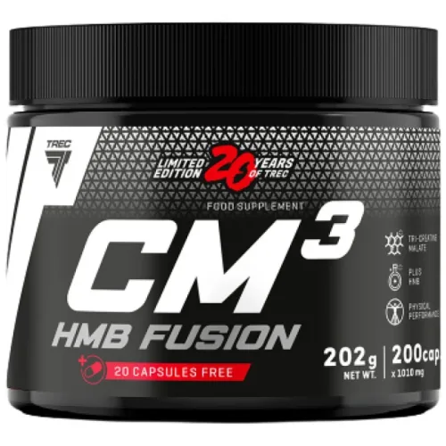 CM3 HMB Fusion | 20 Years of Trec - Limited Edition / 200 капсули, 25 дози - Trec Nutrition