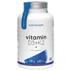 Vitamin D3 1000 + K2 75 mcg / 120 капсули, 120 дози - Nutriversum