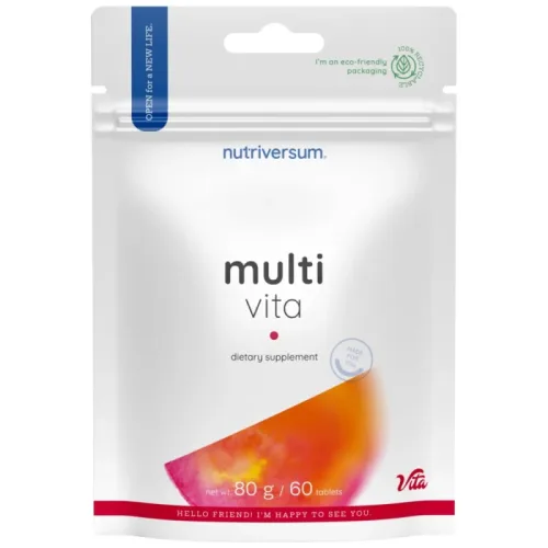 Multi Vita | Complex Multivitamin Formula / 60 Таблетки, 30 дози - Nutriversum
