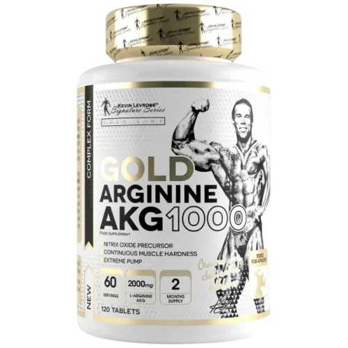 Gold Arginine AKG 1000 | AAKG 1000 (60 дози) / 120 Таблетки - Kevin Levrone