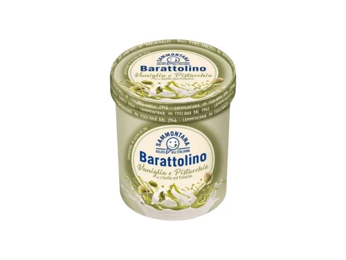 Сладолед Barattolino Шам фъстък и Ванилия 500гр/800мл