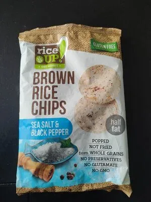 Чипс от кафяв ориз със сол и черен пипер / Brown Rice Chips Salt Pepper - Rice Up