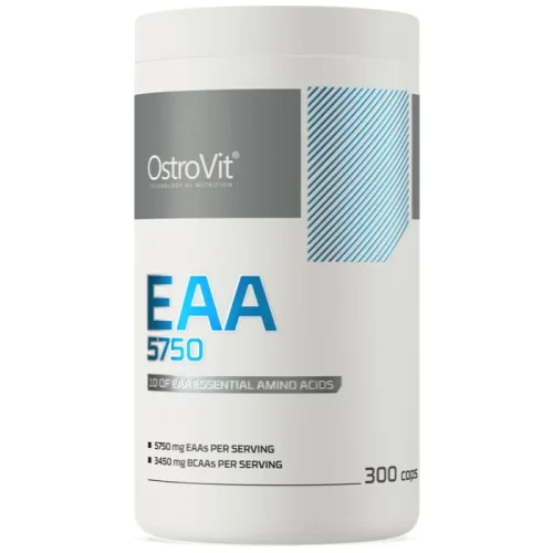 EAA 5750 / Essential Amino Acids / 300 капсули, 60 дози - OstroVit