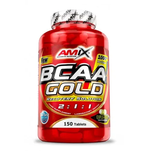 BCAA Gold / 150 Tabs (50 дози) / 100g - Amix