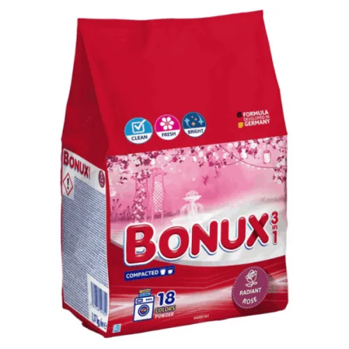 Прах за пране Bonux 3in1 Color Rose 1,17кг.
