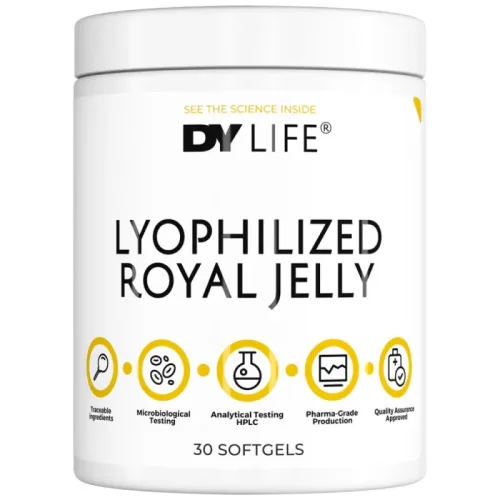 DY Life Lyophilized Royal Jelly 334 mg (30 дози) / 30 Гел капсули - Dorian Yates Nutrition