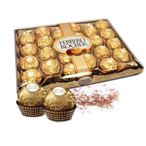 Шоколадови бонбони Ferrero Rocher Диамант 300гр. - Ferrero