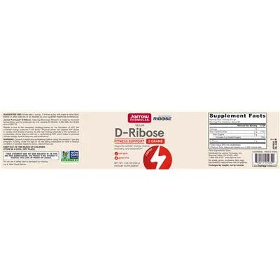 D-Rибоза 2 грама / D-Ribose 2 Grams - Jarrow Formulas