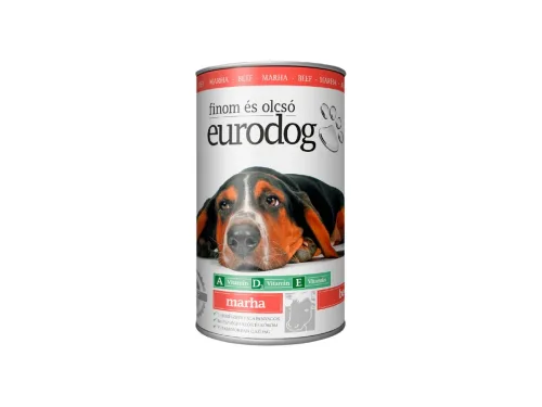 Храна за Кучера EuroDog Говеждо 415гр Консерва