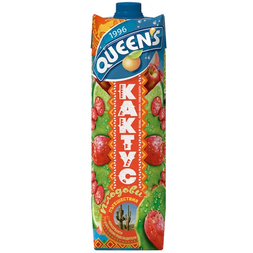 Плодова напитка от Кактус Queen's 1л. - Queen's