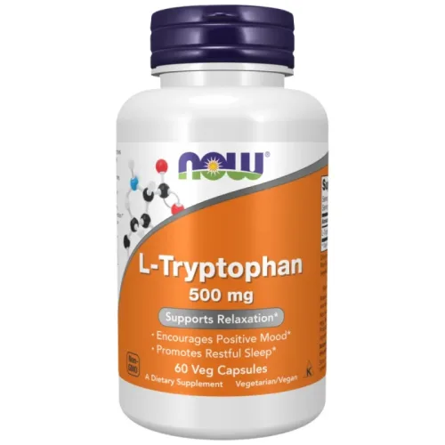 Tryptophan 500 mg (30 дози) / 60 капсули - NOW Foods