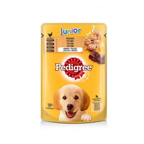 Pedigree пауч пилешко и ориз 100гр. - Pedigree