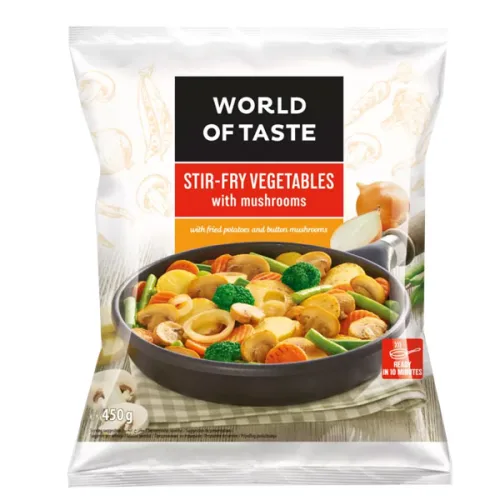 Зеленчуков микс на тиган с гъби World of taste 450гр.