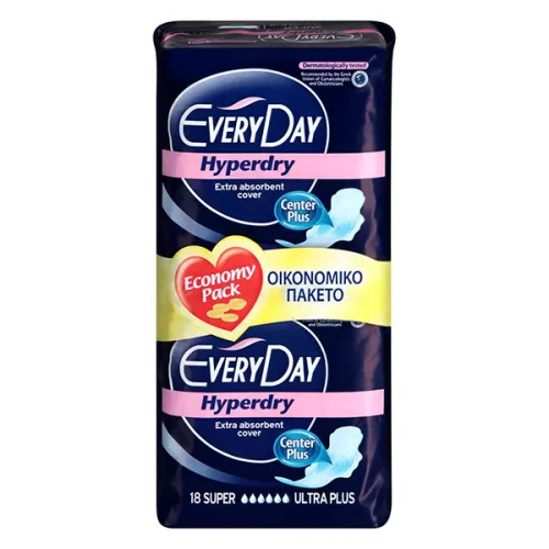 Дамски превръзки Every Day Hyperdry Super ultra plus  18бр. - Every Day
