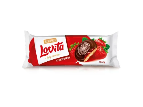 Бисквити Lovita Вкус Ягода 135гр
